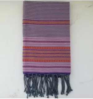 telo mare arabesca viola chiaro e verde 