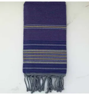 telo mare arabesca blu marino 