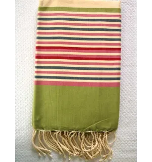 Fouta ziwane verde olivastro 
