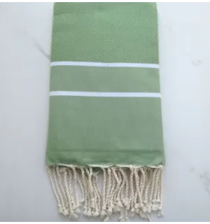fouta chevron verde 