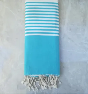 grande fouta blu chiaro 1.5m*2.5m 