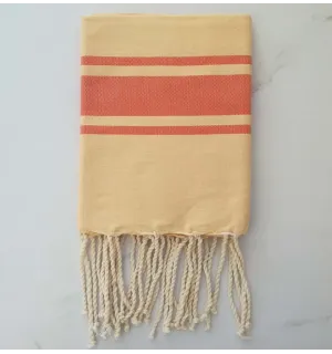 Telo mare Bambino con strisce arancioni 