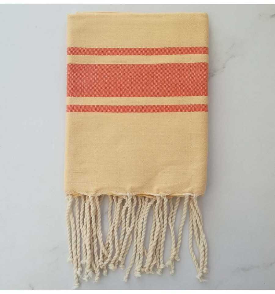 Telo mare Bambino con strisce arancioni 