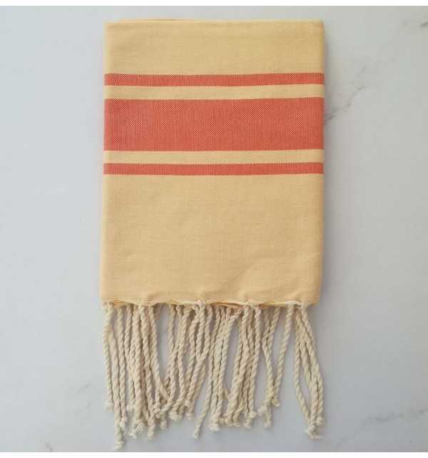 Telo mare Bambino con strisce arancioni 