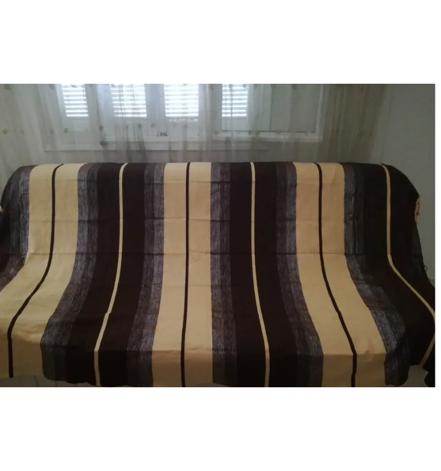 grande fouta marrone e Fulvo con lurex 