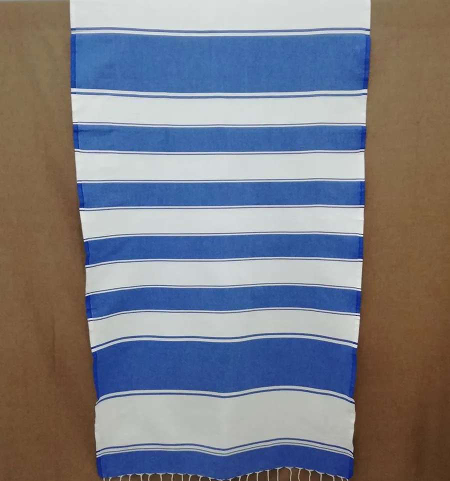 Telo mare bianco e blu 