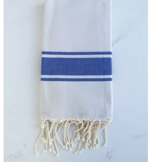 telo mare piatta grigio perla con strisce blu 