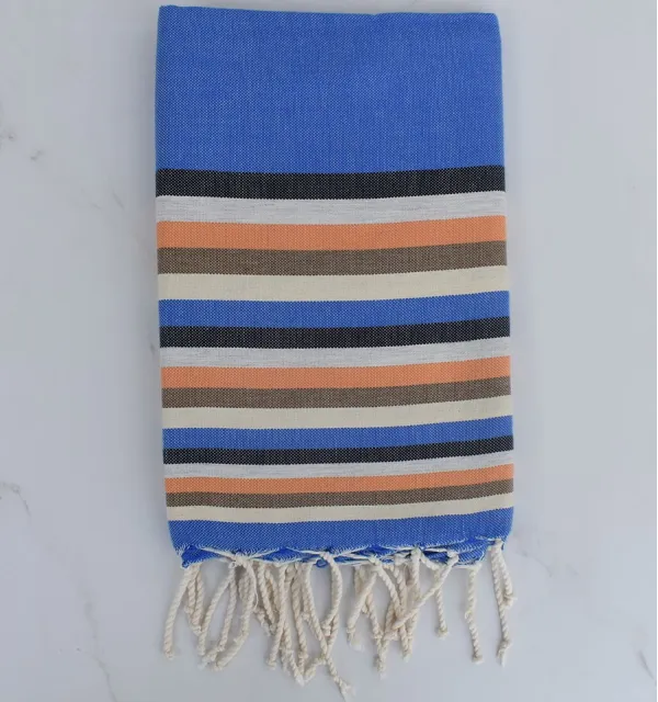 Telo mare Fouta 6 colori blu, antracite, grigio chiaro, arancio, bistro leggero e crema 