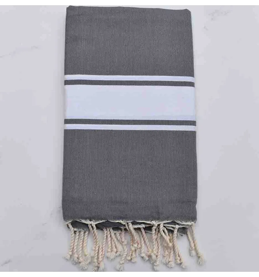 Telo mare fouta grigio-medio