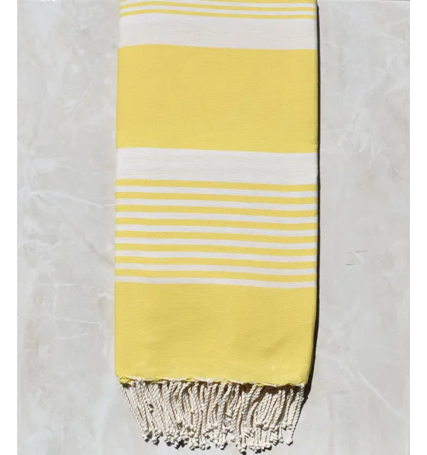 Grande fouta giallo limone 1.90m*2m 