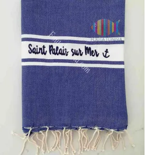 Telo mare ricamato Saint Palais Sur Mer 