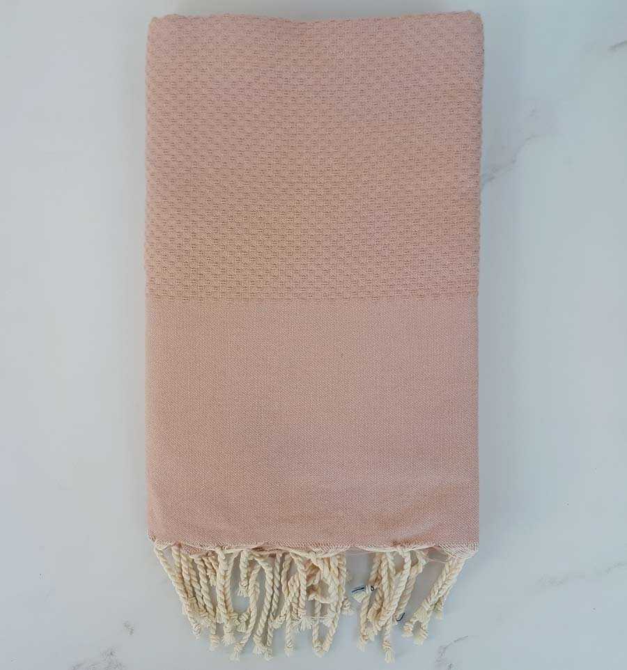 Fouta nido d'ape unita Castagno chiaro 
