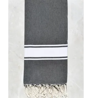 Grande telo mare grigio ardesia 2m/2m 