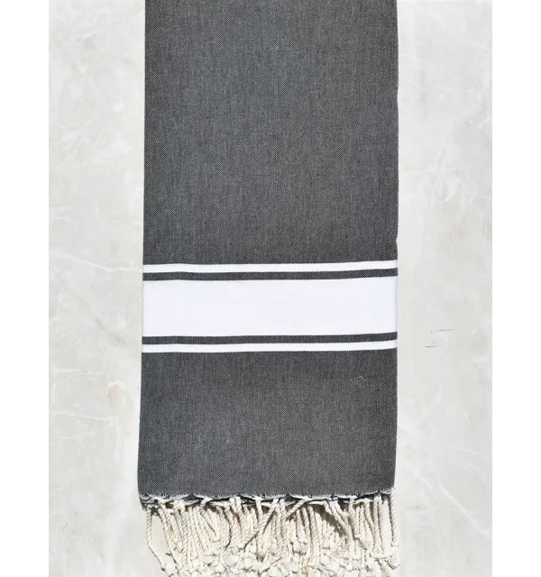 Grande telo mare grigio ardesia 2m/2m 