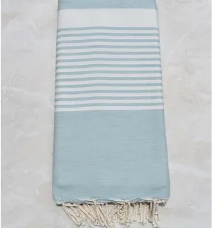 Grande fouta verde pallido chiaro 2m/3m 