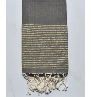 Fouta lurex verde militare 