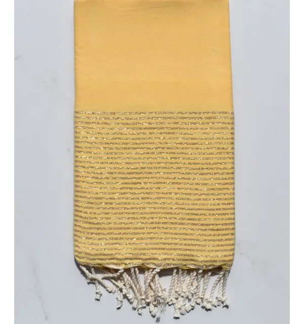 Telo mare lurex giallo imperiale chiaro 
