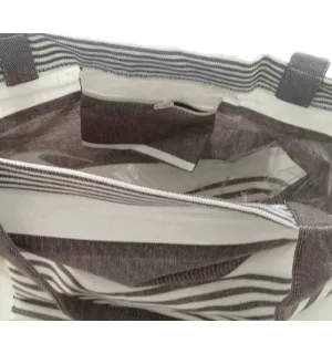 Borsa da spiaggia Artù marrone scuro  2