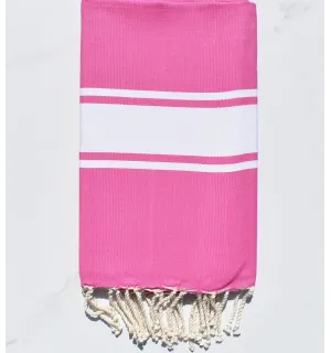 Fouta piatta rosa shocking  - 1 2