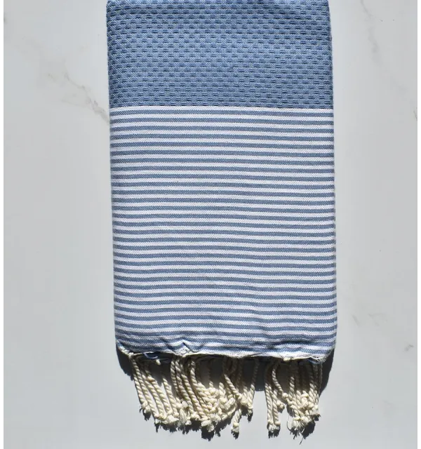Telo mare nido d'ape blu fiordaliso 