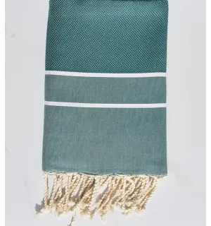 Fouta chevron foglia di tè 