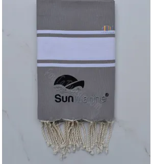 Telo mare piatta ricamato Sun Marine 