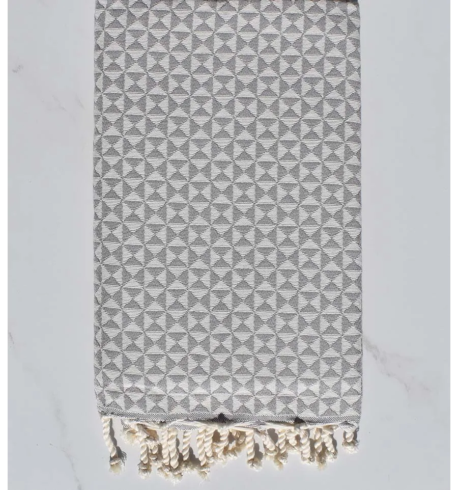 Telo mare farfalle grigio 