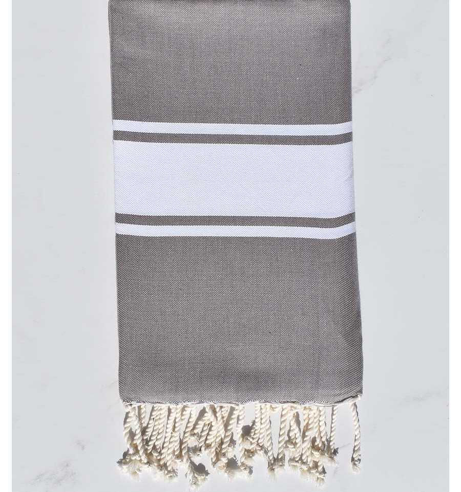 Fouta piatta talpa con strisce