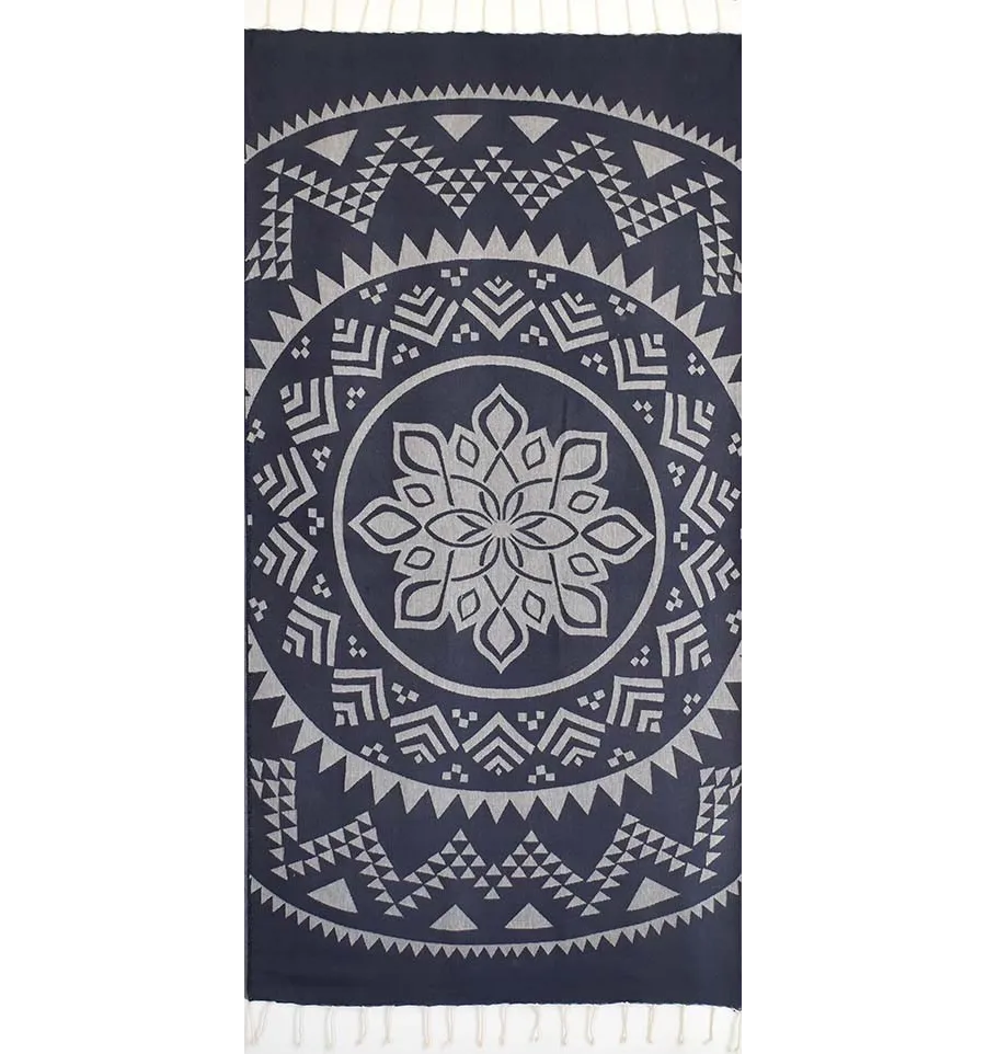 Telo mare Bohemien blu marino 