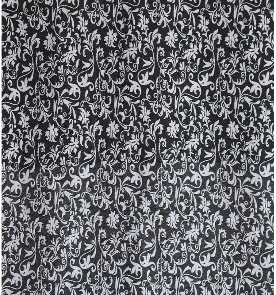 Fouta fiore grigio bianco e nero 