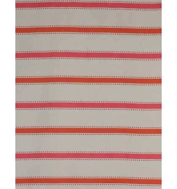 Fouta arabesco crema bianca, arancio corallo e rosa 