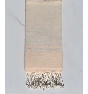 Telo mare RAF-RAF crema bianca e biscotto 