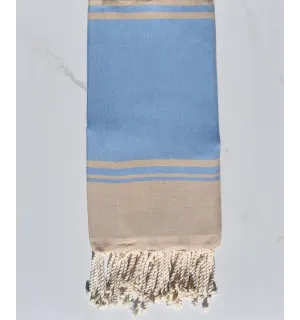 telo mare RAF-RAF fiordaliso blu e beige 