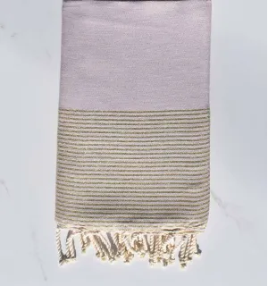 telo mare piatto lurex polvere rosa 