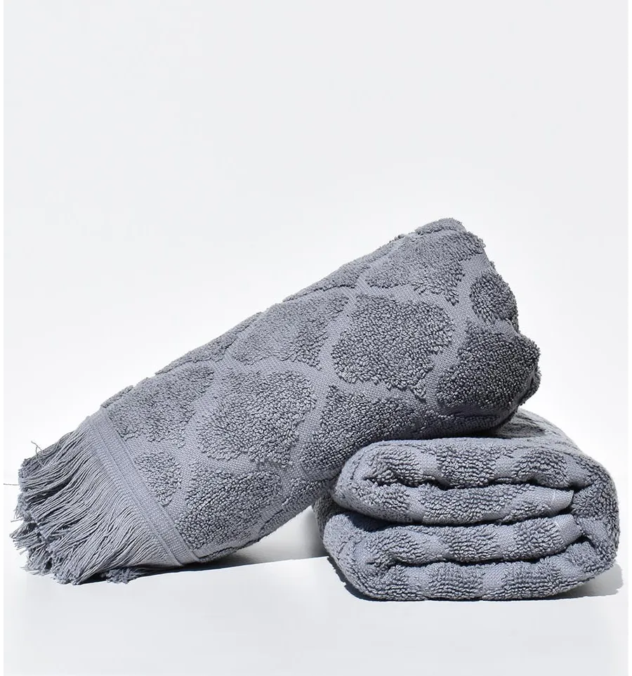 Asciugamano ospite ELYSSA grigio