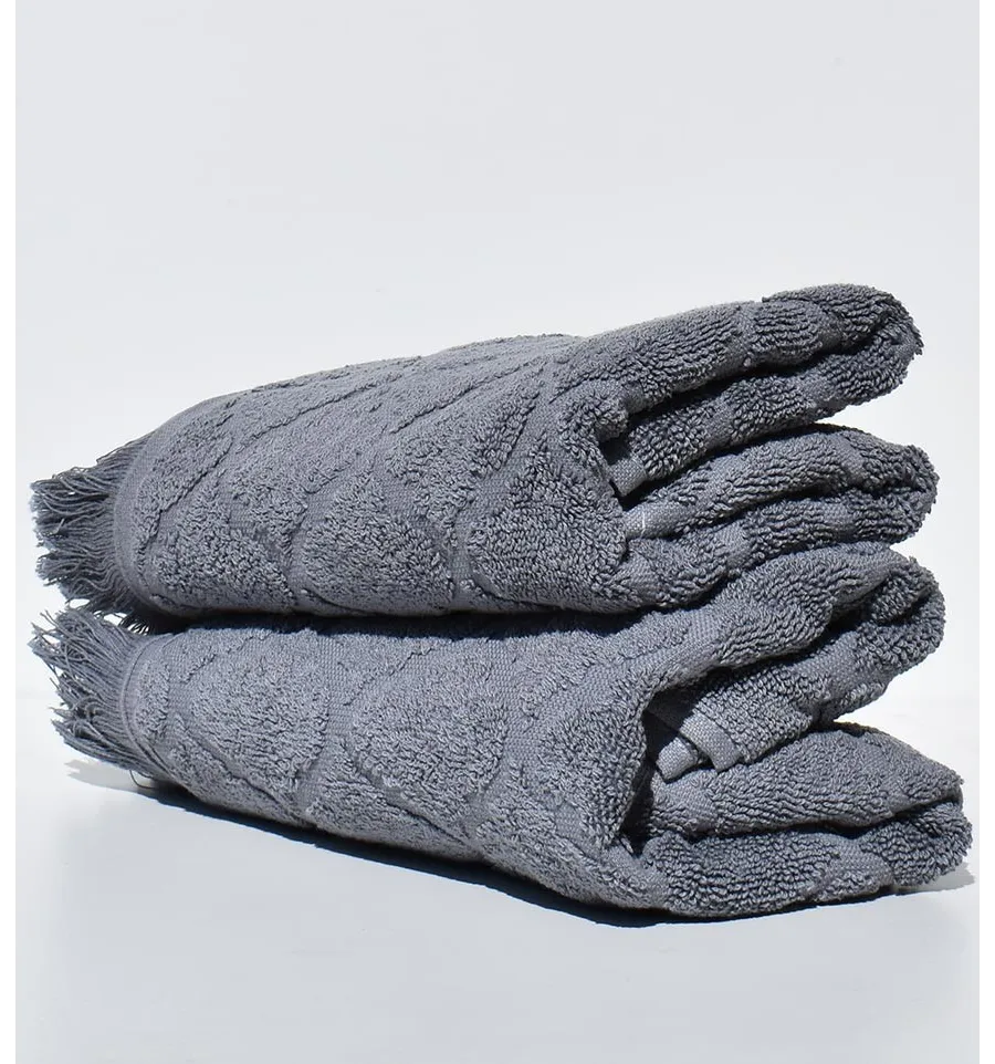 Asciugamano ospite ELYSSA grigio