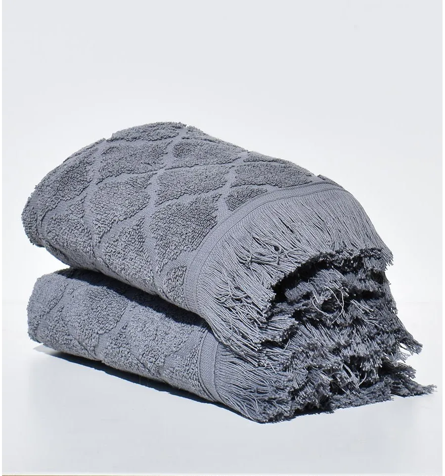 Asciugamano ospite ELYSSA grigio