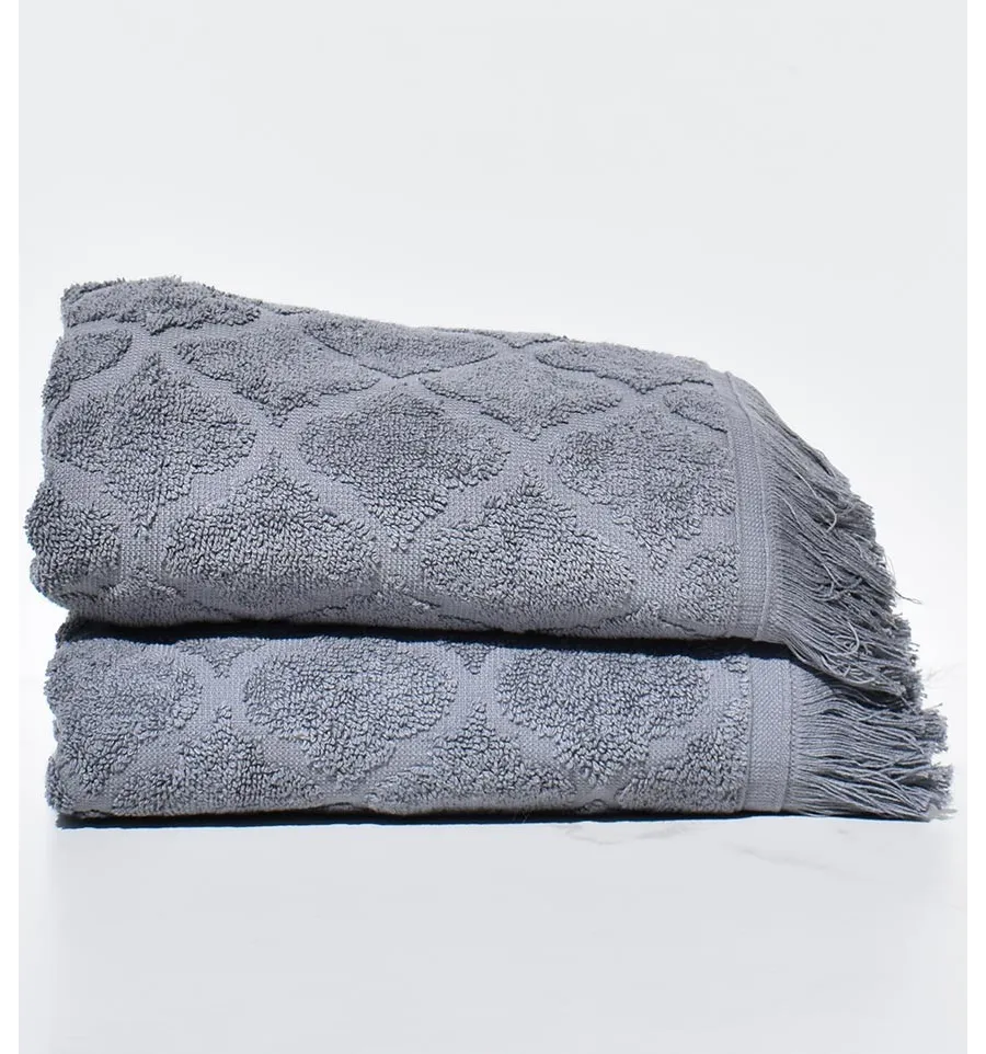 Asciugamano ospite ELYSSA grigio