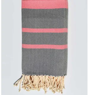 telo mare gallone rosa scuro e blu notte 