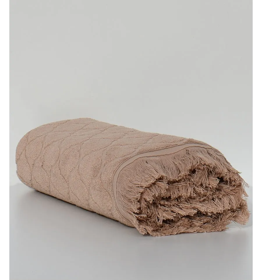 Asciugamani da bagno Elyssa beige scuro