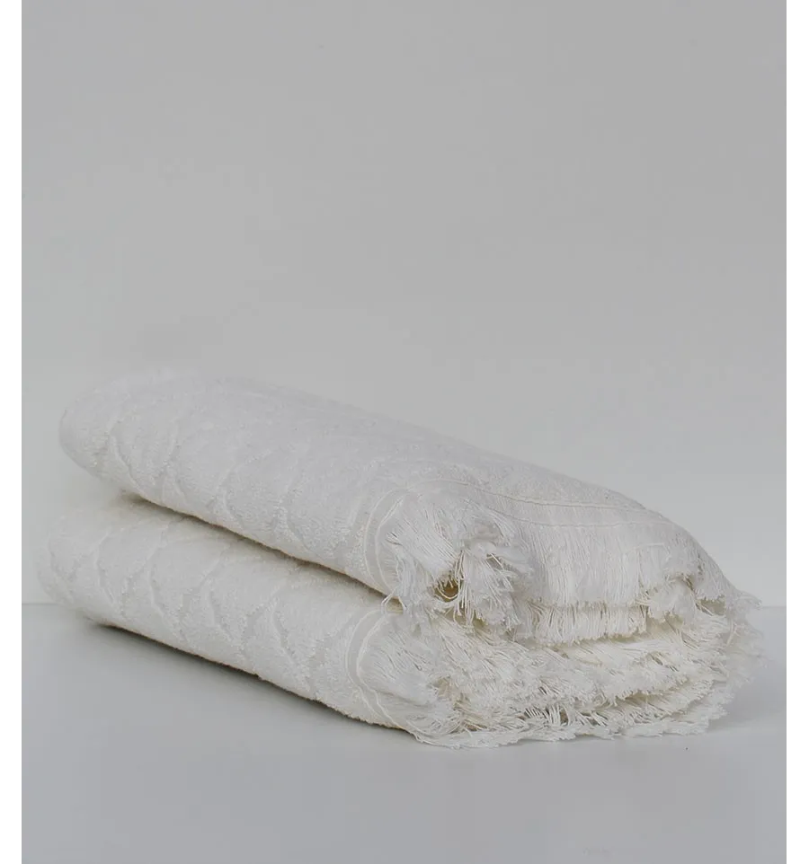 Asciugamani da bagno Elyssa ecru