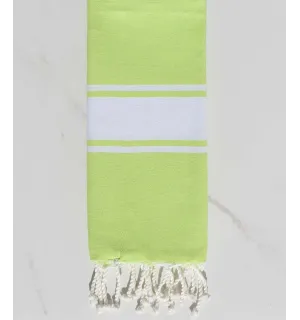 Telo mare per bambini verde lime Fouta Tunisia - 1