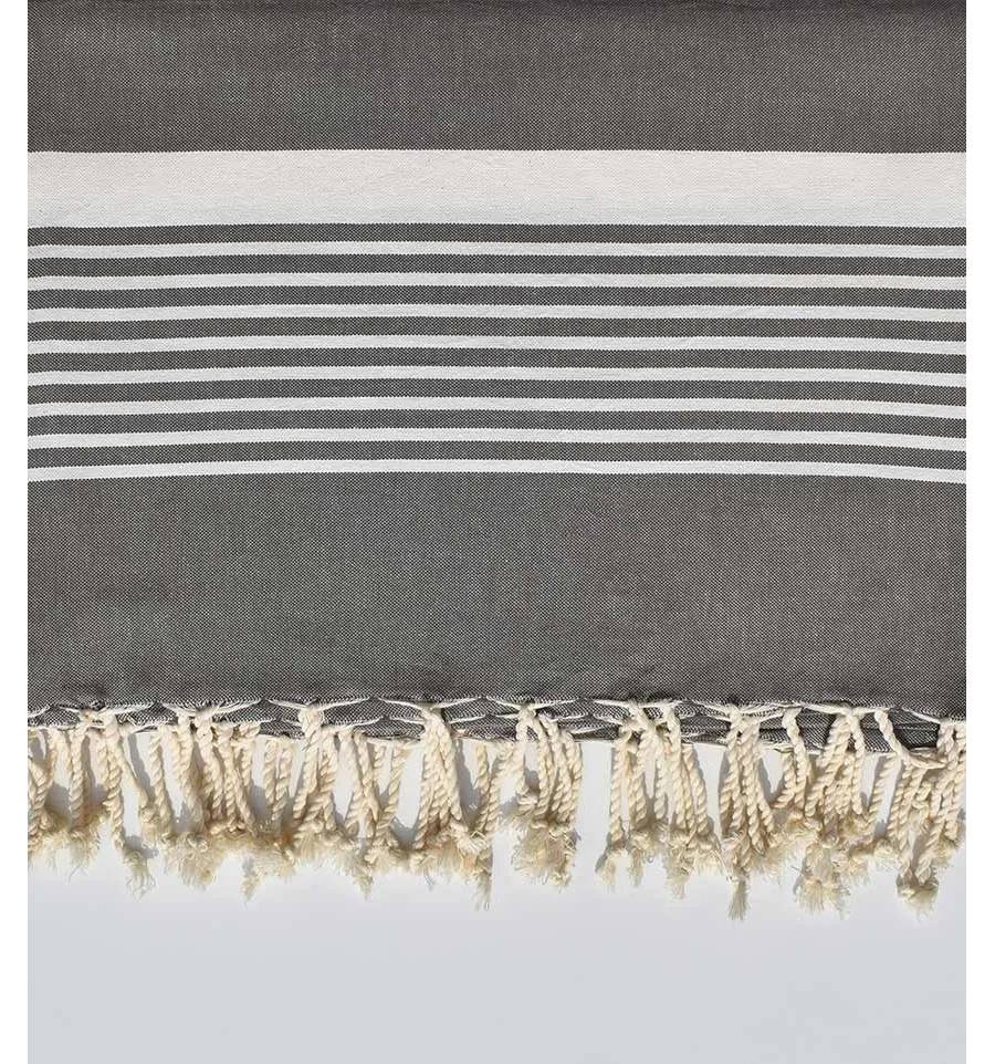 Grande fouta grigio tortora 2m * 2.80m  - 2