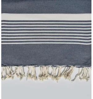 Grande fouta orizzonte blu 2 m * 2,80 m Fouta Tunisia - 1