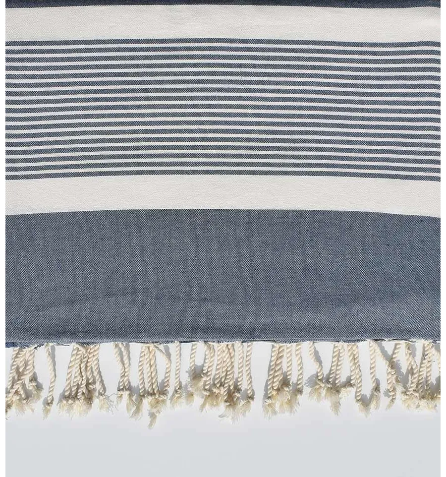 Grande fouta orizzonte blu 2 m * 2,80 m Fouta Tunisia - 2
