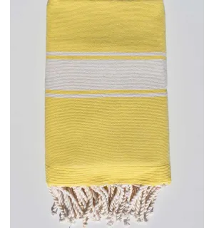 telo mare spugna giallo chiaro Fouta Tunisia - 1