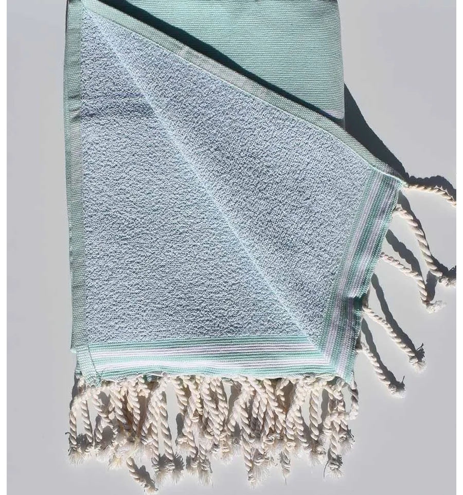 telo mare spugna verde acqua Fouta Tunisia - 2