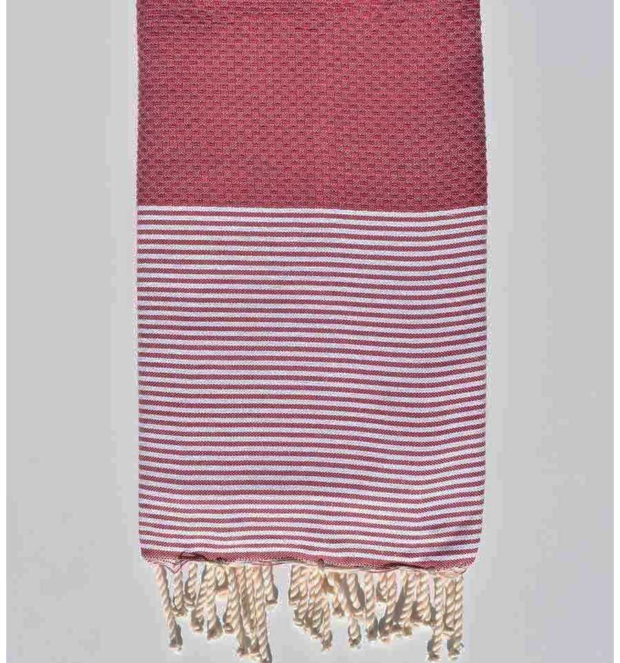 Fouta nido d'ape malva