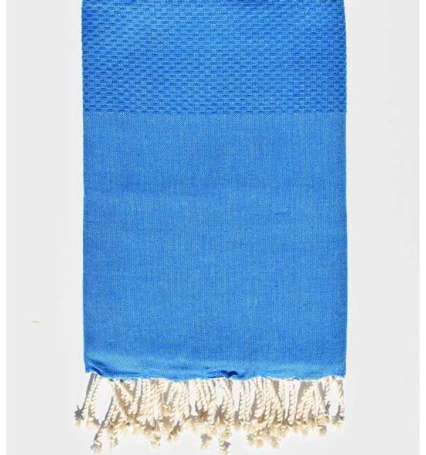telo mare nido d'ape unita Denim chiaro Fouta Tunisia - 1