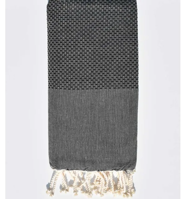Fouta nido d'ape unita grigio Fouta Tunisia - 1